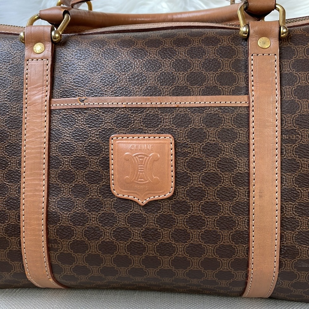 Celine Macadam M13 Boston‎ Triomphe coated canvas  bag GUC - Picture 13 of 17